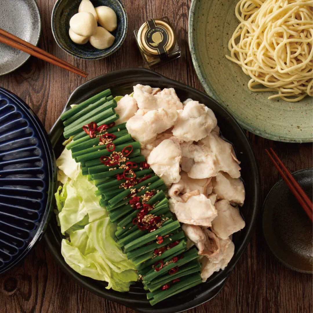 国産牛もつ鍋-秘伝醤油味-(1人前)