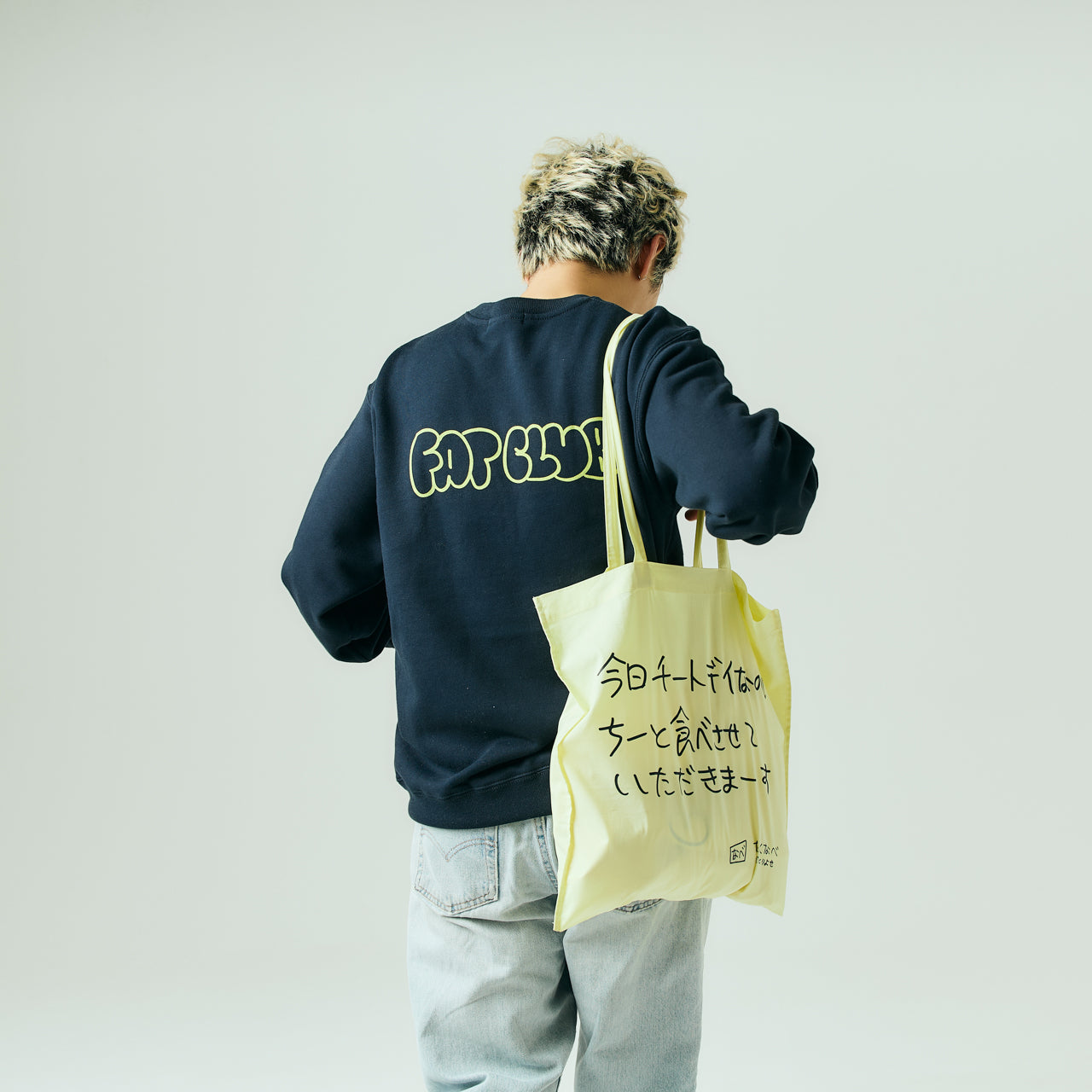 【数量限定】FAT CLUB TOTE BAG (ken kagami × TAKUNABE × FAT CLUB COLLAB VER )