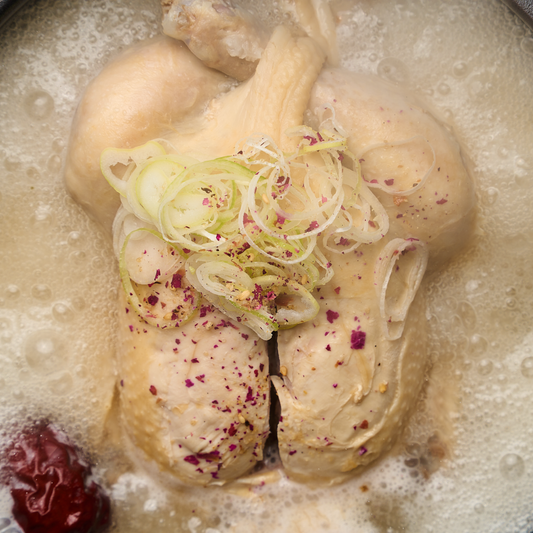 【薬膳師監修】薬膳塩で食べる参鶏湯-サムゲタン-(丸鶏)|送料無料