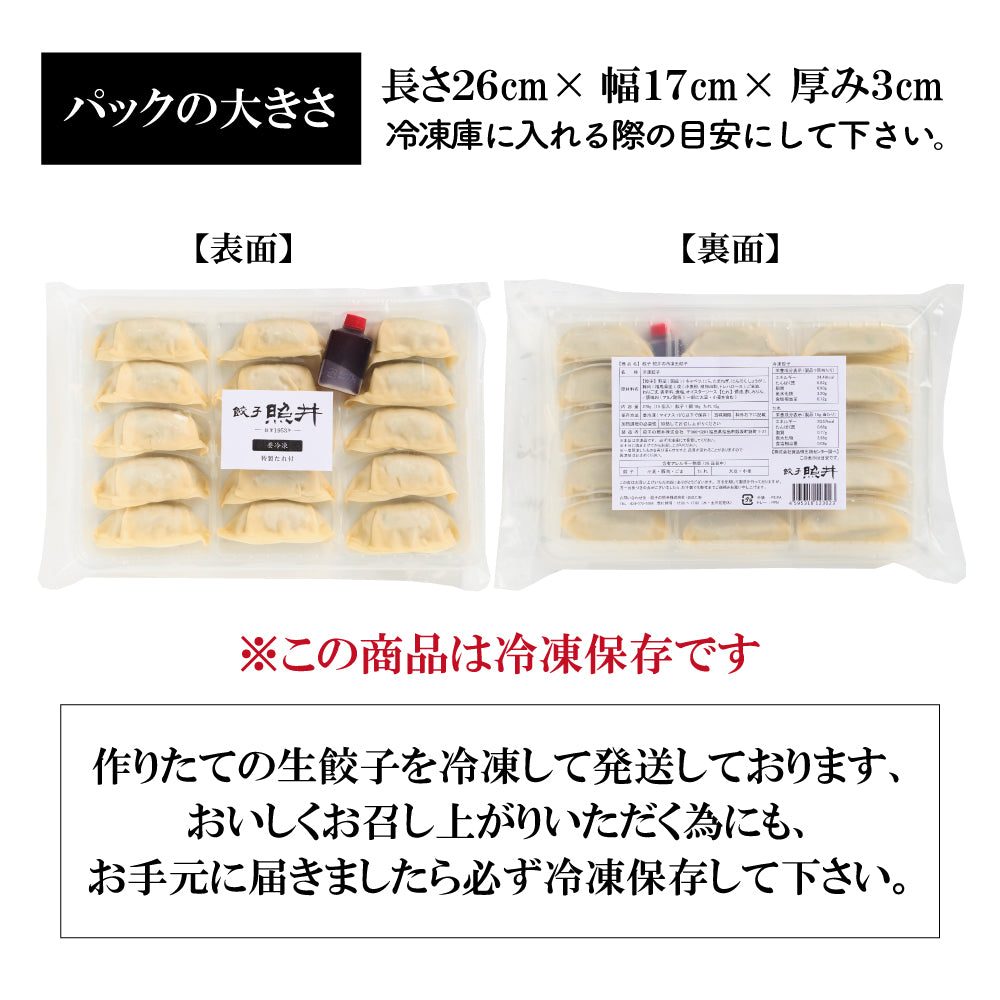 【8/26発売】餃子の照井 円盤餃子 特製たれ付セット