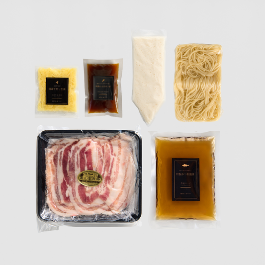 【MOYA監修】麓山高原豚とろろ生姜しゃぶしゃぶ鍋セット（2人前）特製わさびポン酢付き｜送料無料